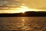 Coucher de soleil sur le lac Inari